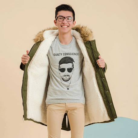 Parka longue rock & peace Kaki 6 - vertbaudet enfant 