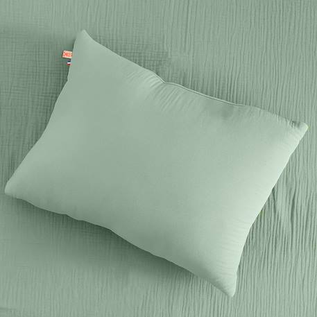 Coussin rectangle en coton bio Blanc+Fraise+Honey+Rose+Vert+Vichy 30 - vertbaudet enfant 