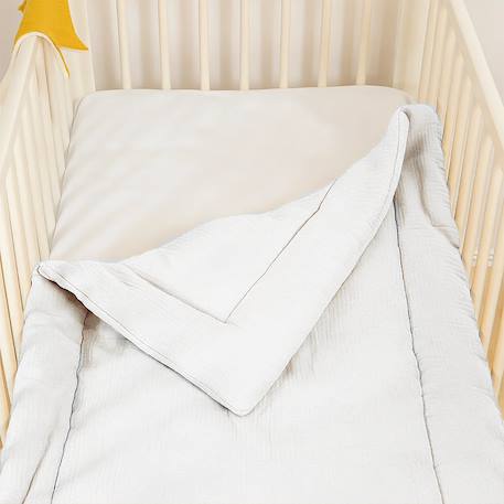 Edredon en coton bio Blanc+Fraise+Honey+Rose+Vert+Vichy 3 - vertbaudet enfant 