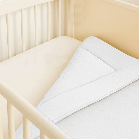 Edredon en coton bio Blanc+Fraise+Honey+Rose+Vert+Vichy 5 - vertbaudet enfant 