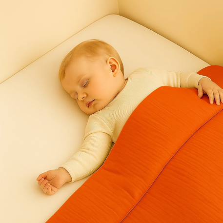 Edredon en coton bio Blanc+Fraise+Honey+Rose+Vert+Vichy 8 - vertbaudet enfant 