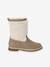 Bottes enfant fille synthétique fourrées zippées taupe 2 - vertbaudet enfant 