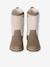 Bottes enfant fille synthétique fourrées zippées taupe 4 - vertbaudet enfant 