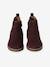 Boots enfant fille cuir élastiquées et zippées bordeaux+camel+marine+or+vert 4 - vertbaudet enfant 