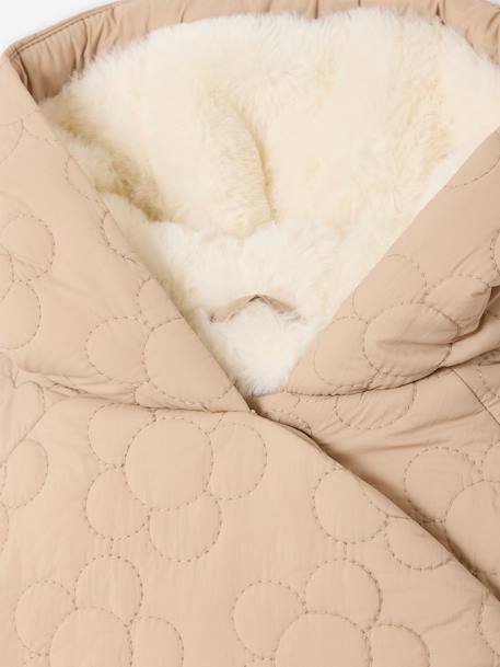 Manteau matelassé fantaisie bébé beige 5 - vertbaudet enfant 