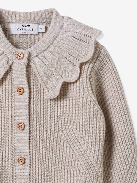 Cardigan en laine bébé beige 3 - vertbaudet enfant 