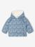 Doudoune doublée bébé asymétrique bleu grisé+cuivre irisé+rose poudré 1 - vertbaudet enfant 