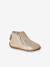 Chausson zippée souples en cuir bébé or+vieux rose 1 - vertbaudet enfant 