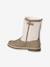 Bottes enfant fille synthétique fourrées zippées taupe 3 - vertbaudet enfant 