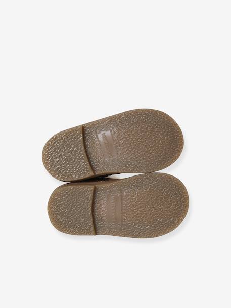 Boots bébé fille cuir fourrées zippées marron 5 - vertbaudet enfant 