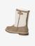 Bottes enfant fille synthétique fourrées zippées taupe 3 - vertbaudet enfant 