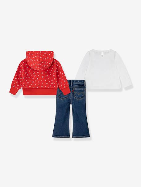 Ensemble 3 pièces bébé LEVI'S blanc 2 - vertbaudet enfant 