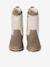 Bottes enfant fille synthétique fourrées zippées taupe 4 - vertbaudet enfant 