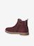 Boots enfant fille cuir élastiquées et zippées bordeaux+camel+marine+or+vert 3 - vertbaudet enfant 