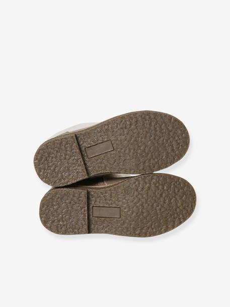 Bottes enfant fille synthétique fourrées zippées taupe 5 - vertbaudet enfant 