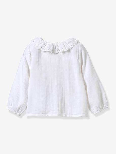 Blouse bébé en gaze de coton écru 2 - vertbaudet enfant 