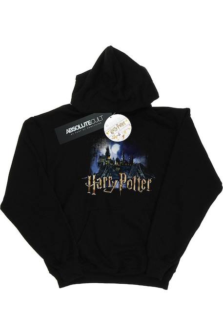 Sweat à capuche coton harry potter hogwarts Noir 1 - vertbaudet enfant 