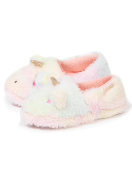 Chaussons mocassins imitation fourrure, semelle antidérapante Multicolor 6 - vertbaudet enfant 