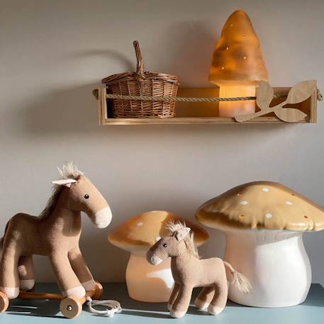 Lampe veilleuse champignon Eclairage tamisée Blanc, beige+Marron, blanc 4 - vertbaudet enfant 