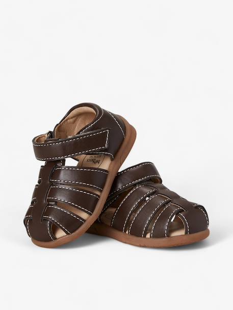 Sandales little gardener enfant en cuir vegan Brown+Dark brown+Green+Navy+Off white 8 - vertbaudet enfant 