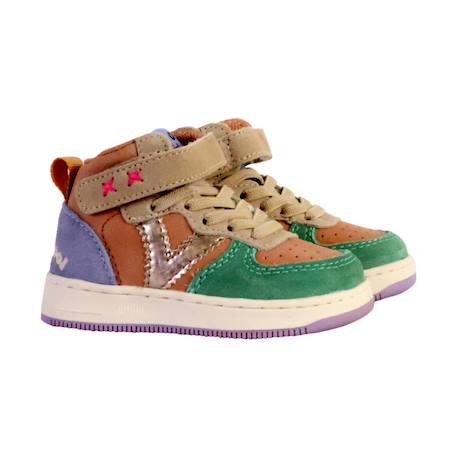 Baskets montantes  à scratch Antrancita+Nude 9 - vertbaudet enfant 