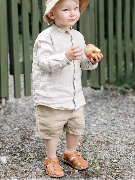 Sandales little gardener enfant en cuir vegan Brown+Dark brown+Green+Navy+Off white 5 - vertbaudet enfant 