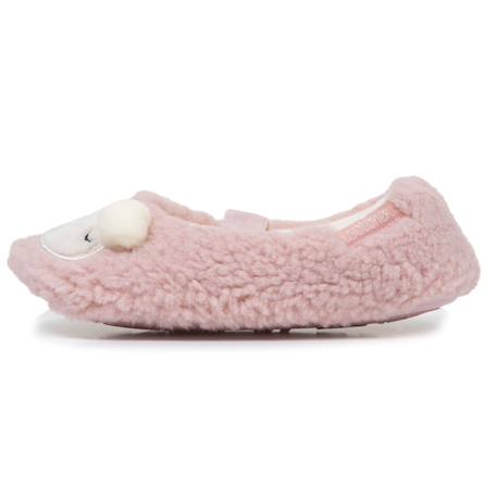 Chaussons ballerines sherpa, semelle antidérapante Blush 3 - vertbaudet enfant 