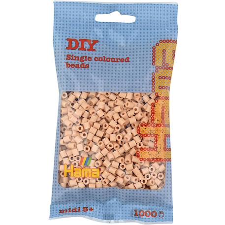 Sachet 1000 perles plastique midi beige Beige 1 - vertbaudet enfant 