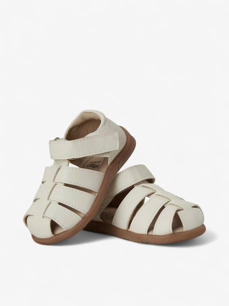 Sandales little gardener enfant en cuir vegan Brown+Dark brown+Green+Navy+Off white 23 - vertbaudet enfant 