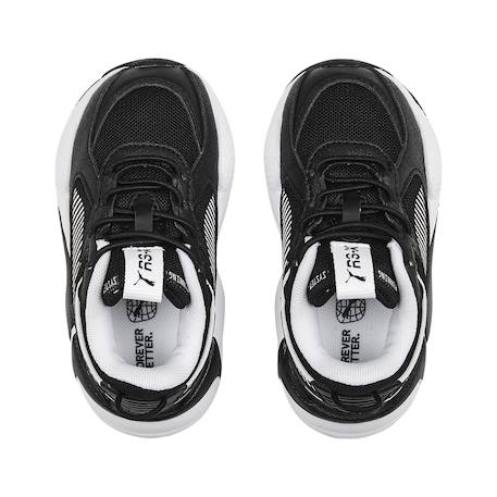 Baskets garçon 391042 Blanc+Noir+Noir blanc 15 - vertbaudet enfant 
