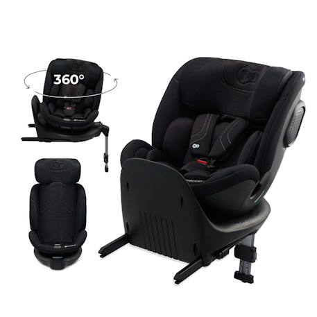 Siège Auto Kinderkraft XRIDER 2 i-Size avec Rotation 360°, ISOFIX, SPS+, H-GUARD+, EASY GROW et Jambe de Force Gris+Noir+Vert 7 - vertbaudet enfant 