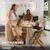 Ensemble Chaise haute en bois 3 en 1 Transat Enock + Calmee, pratique et confortable Gris 2 - vertbaudet enfant 