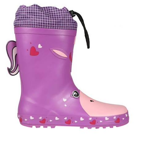Bottes de pluie unisexe caoutchouc mudplay Violet 3 - vertbaudet enfant 