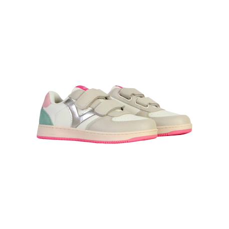 Baskets basses  à scratch Rose 3 - vertbaudet enfant 