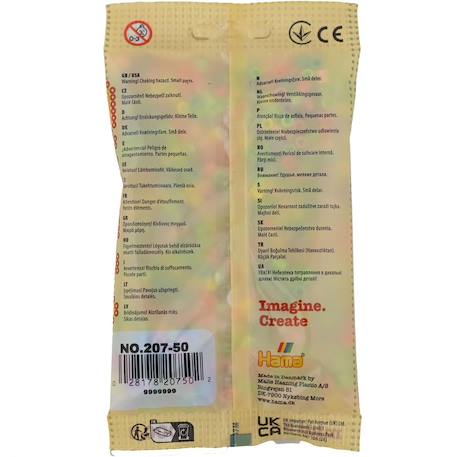 Sachet 1000 perles plastique midi pastel mix Beige 2 - vertbaudet enfant 