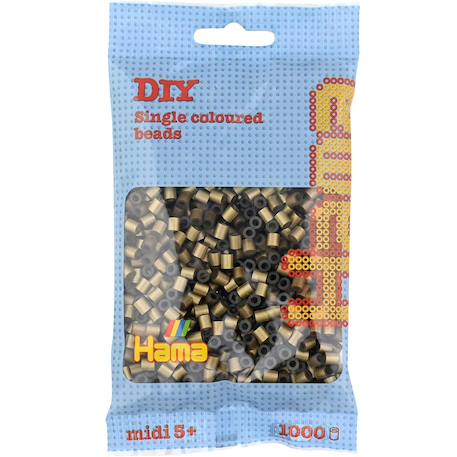 Sachet 1000 perles plastique midi bronze Beige 1 - vertbaudet enfant 