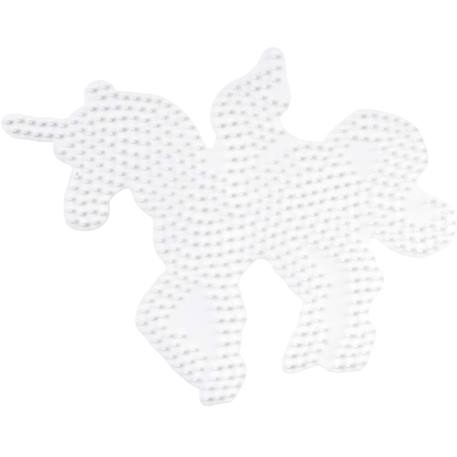 Plaque licorne perles plastique midi Blanc 1 - vertbaudet enfant 