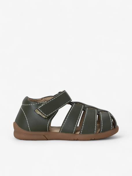 Sandales little gardener enfant en cuir vegan Brown+Dark brown+Green+Navy+Off white 12 - vertbaudet enfant 