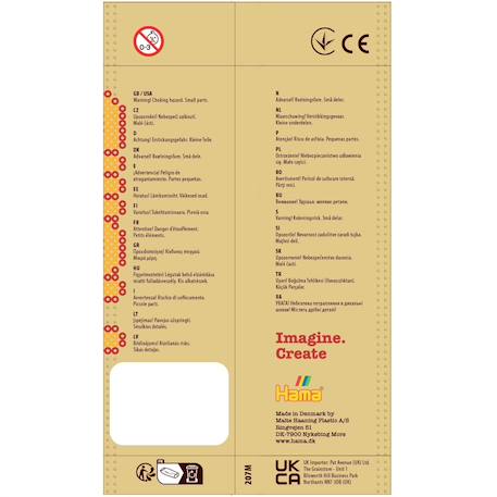 Sachet 1000 perles plastique midi néon mix Rouge 5 - vertbaudet enfant 