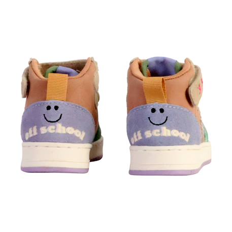 Baskets montantes  à scratch Antrancita+Nude 10 - vertbaudet enfant 