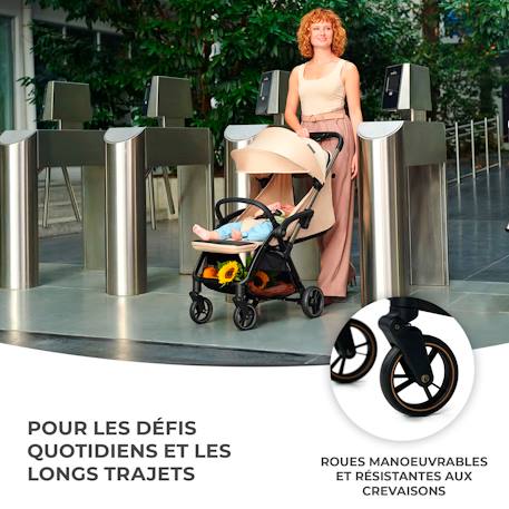 Poussette Kinderkraft APINO légère et compacte avec pliage automatique, dossier inclinable et roues increvables Noir 5 - vertbaudet enfant 