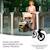 Poussette Kinderkraft APINO légère et compacte avec pliage automatique, dossier inclinable et roues increvables Noir 5 - vertbaudet enfant 