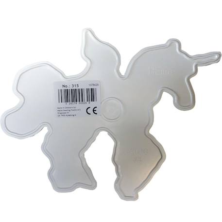 Plaque licorne perles plastique midi Blanc 3 - vertbaudet enfant 