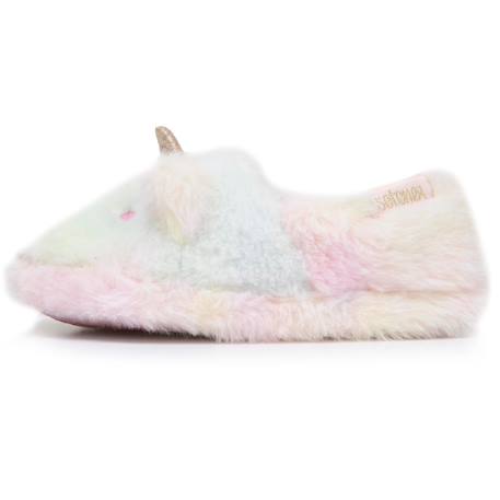 Chaussons mocassins imitation fourrure, semelle antidérapante Multicolor 3 - vertbaudet enfant 