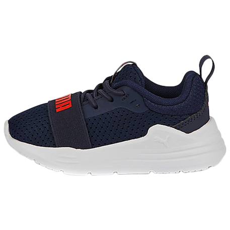 Baskets basses à lacets Marine rouge+Rouge 2 - vertbaudet enfant 
