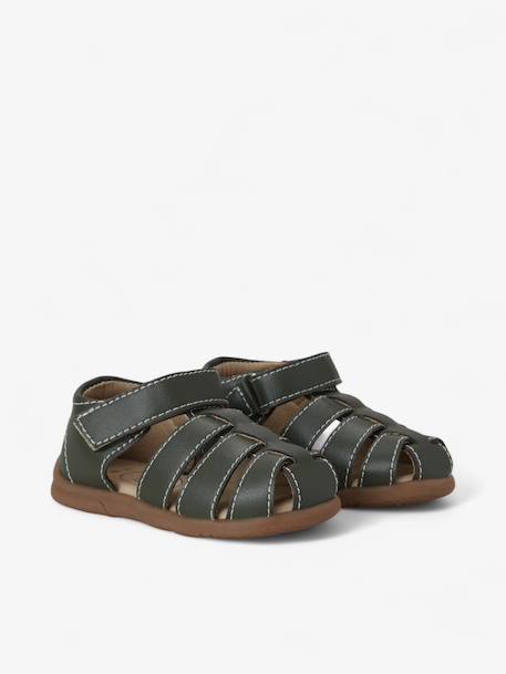 Sandales little gardener enfant en cuir vegan Brown+Dark brown+Green+Navy+Off white 14 - vertbaudet enfant 