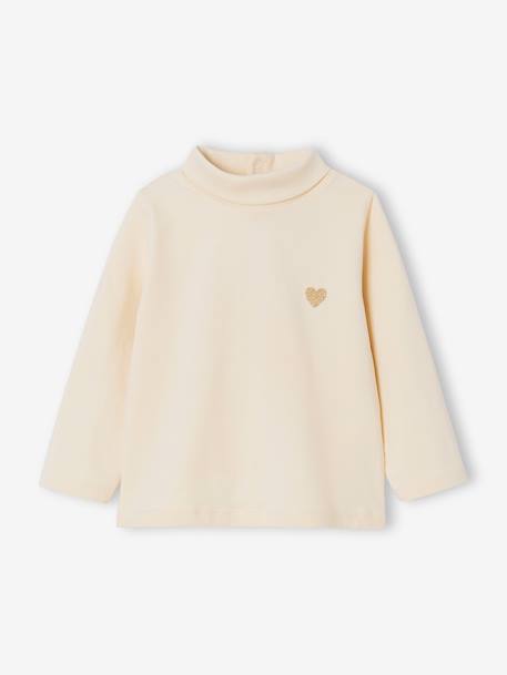 Lot de 2 t-shirts col roulé bébé marine+rose pâle 3 - vertbaudet enfant 