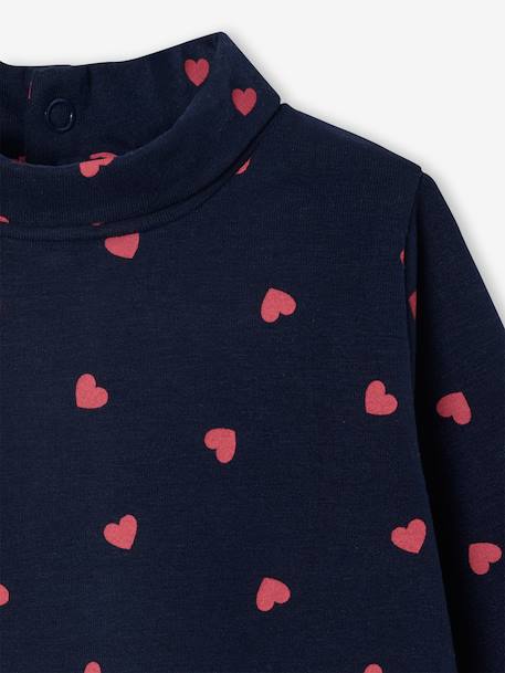 Lot de 2 t-shirts col roulé bébé marine+rose pâle 4 - vertbaudet enfant 