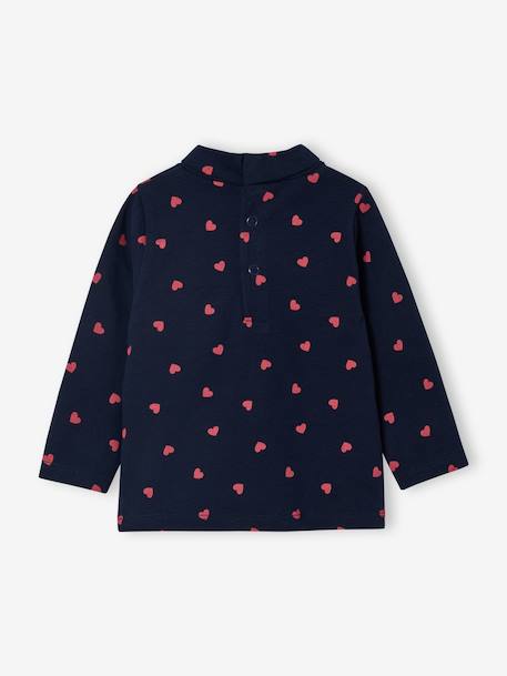 Lot de 2 t-shirts col roulé bébé marine+rose pâle 6 - vertbaudet enfant 
