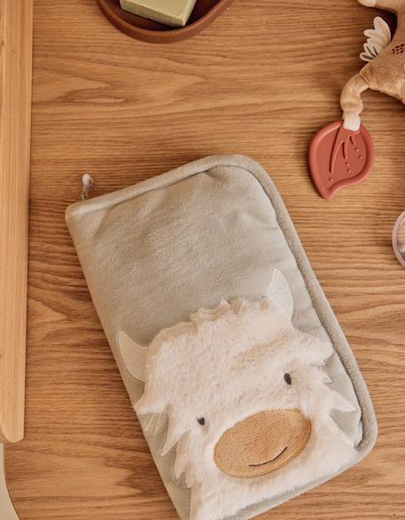 Protège carnet de santé effet fourrure Vert 2 - vertbaudet enfant 